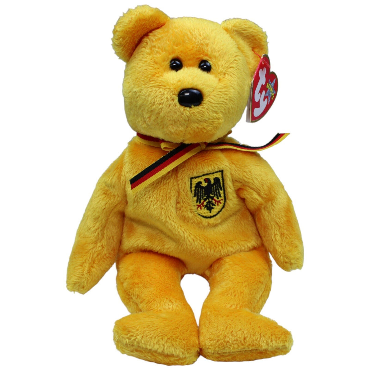 1231043 TY Vintage Beanie Baby, Prinz von Gold Kuscheltier Kumpel Leo Bär neu