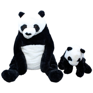 1231131 IKEA Panda Mama mit Kind, DJUNGELSKOG & KRAMIG Kuscheltier Kumpel Leo Gebraucht