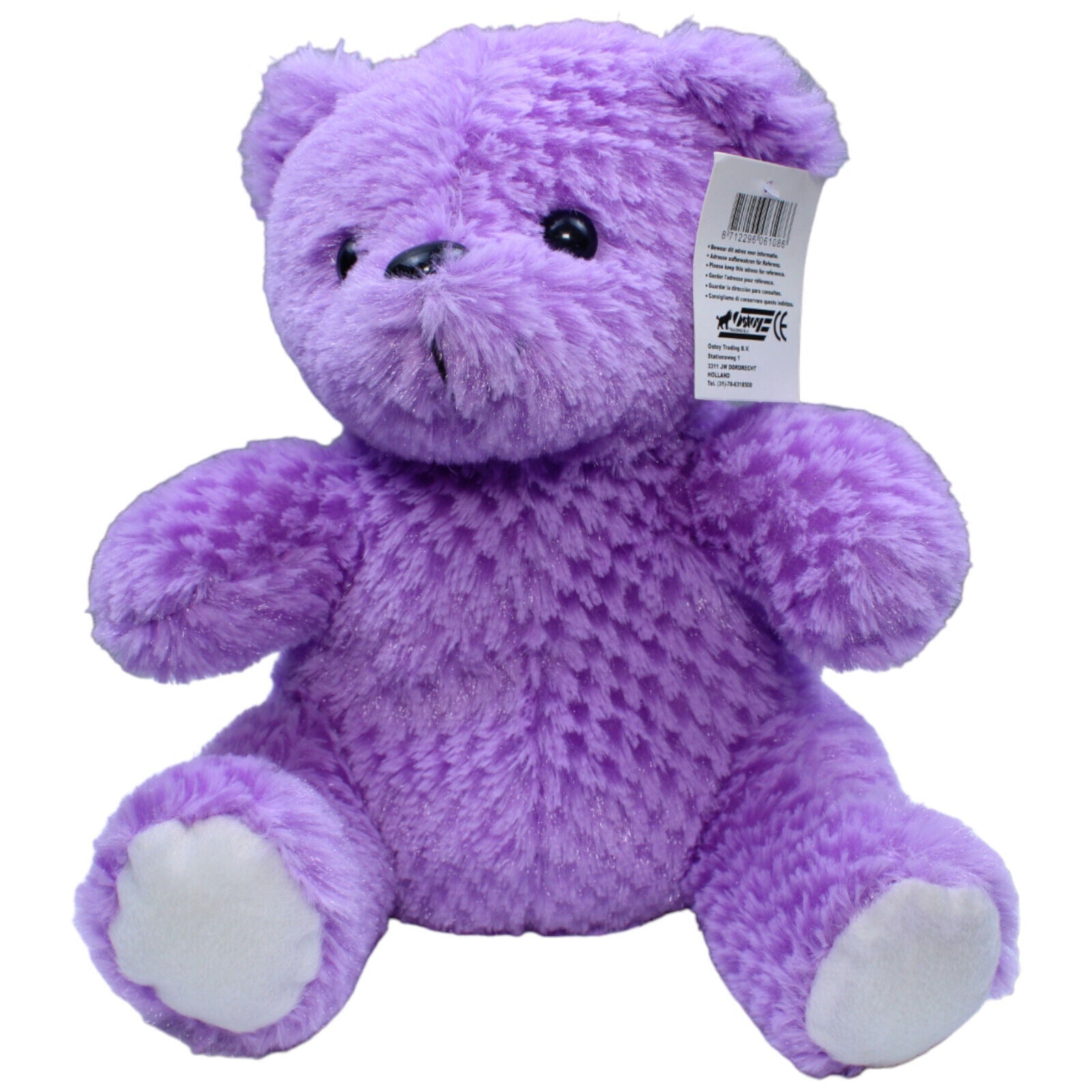 1231160 Ostoy Teddybär, lila Kuscheltier Kumpel Leo Gebraucht