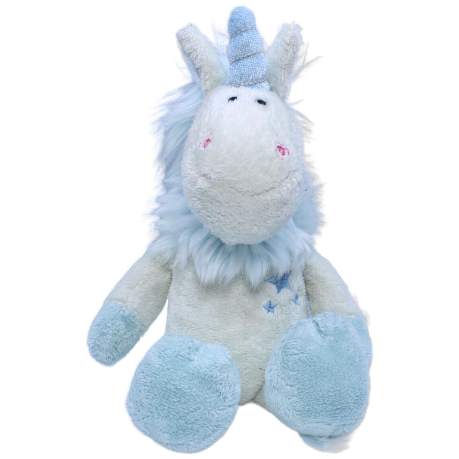 1231185 NICI Einhorn, hellblau Kuscheltier Kumpel Leo Gebraucht