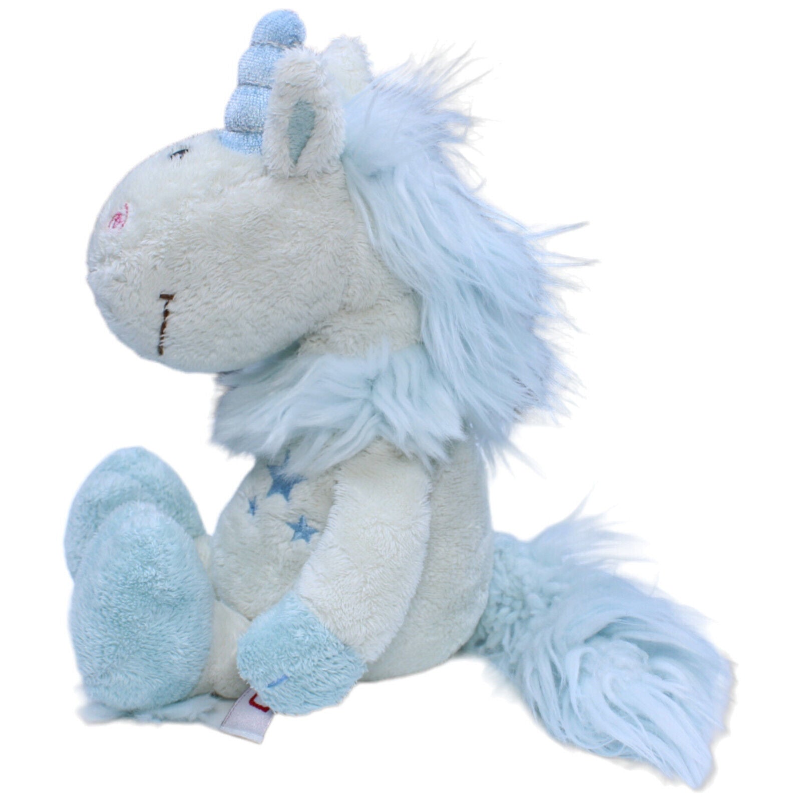 1231185 NICI Einhorn, hellblau Kuscheltier Kumpel Leo Gebraucht