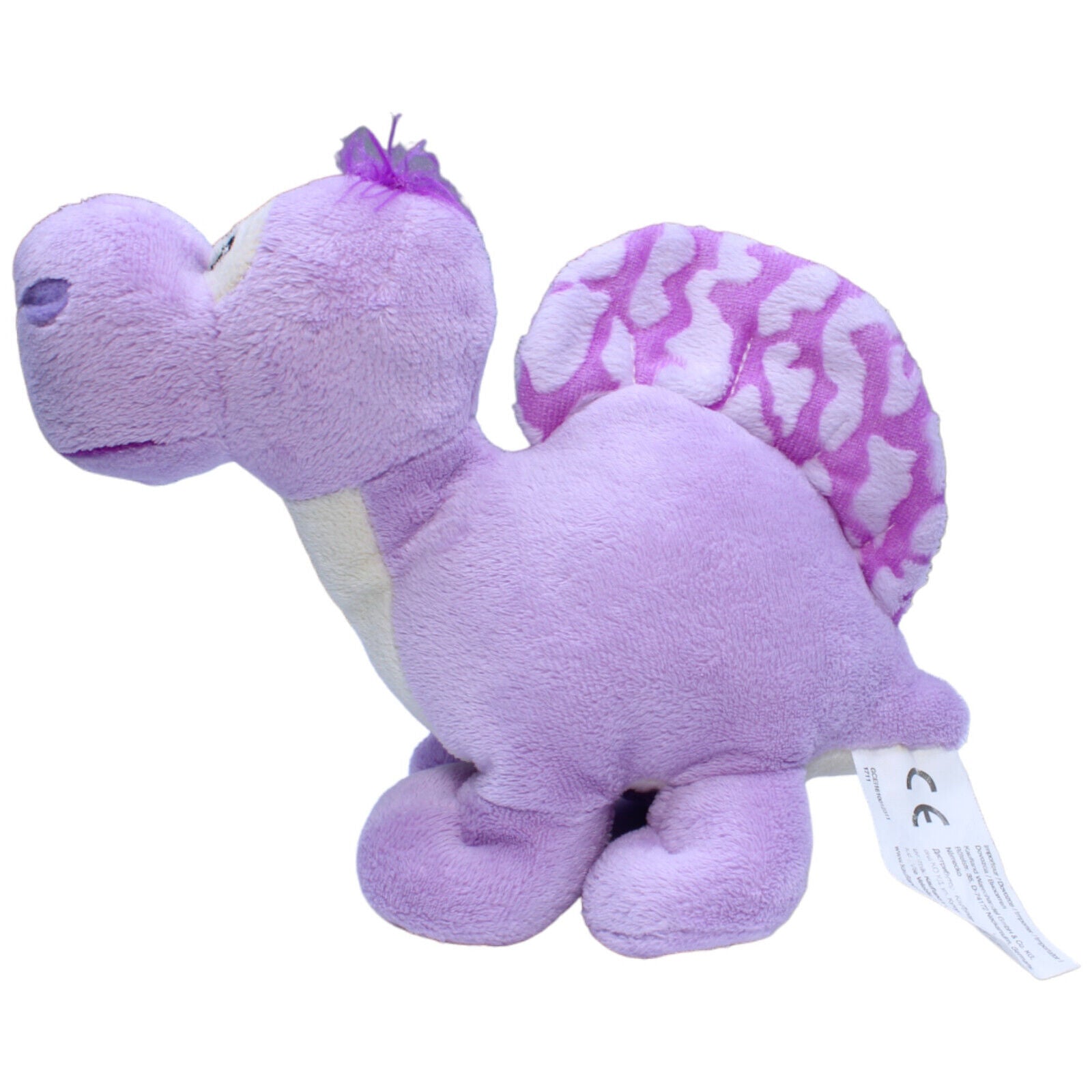 1231218 Kaufland Dinosaurier, lila Kuscheltier Kumpel Leo Gebraucht