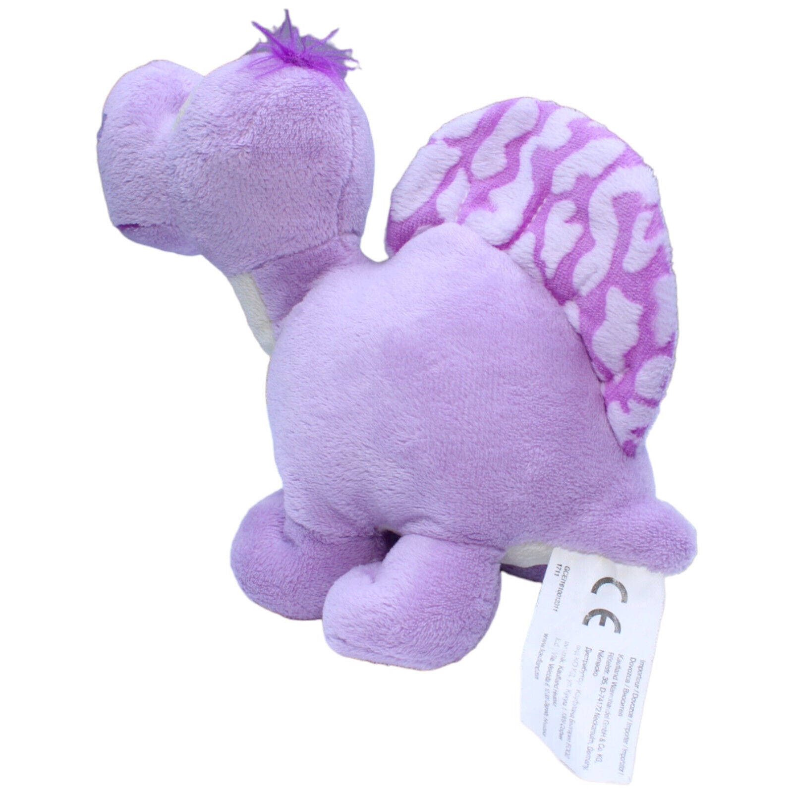 1231218 Kaufland Dinosaurier, lila Kuscheltier Kumpel Leo Gebraucht