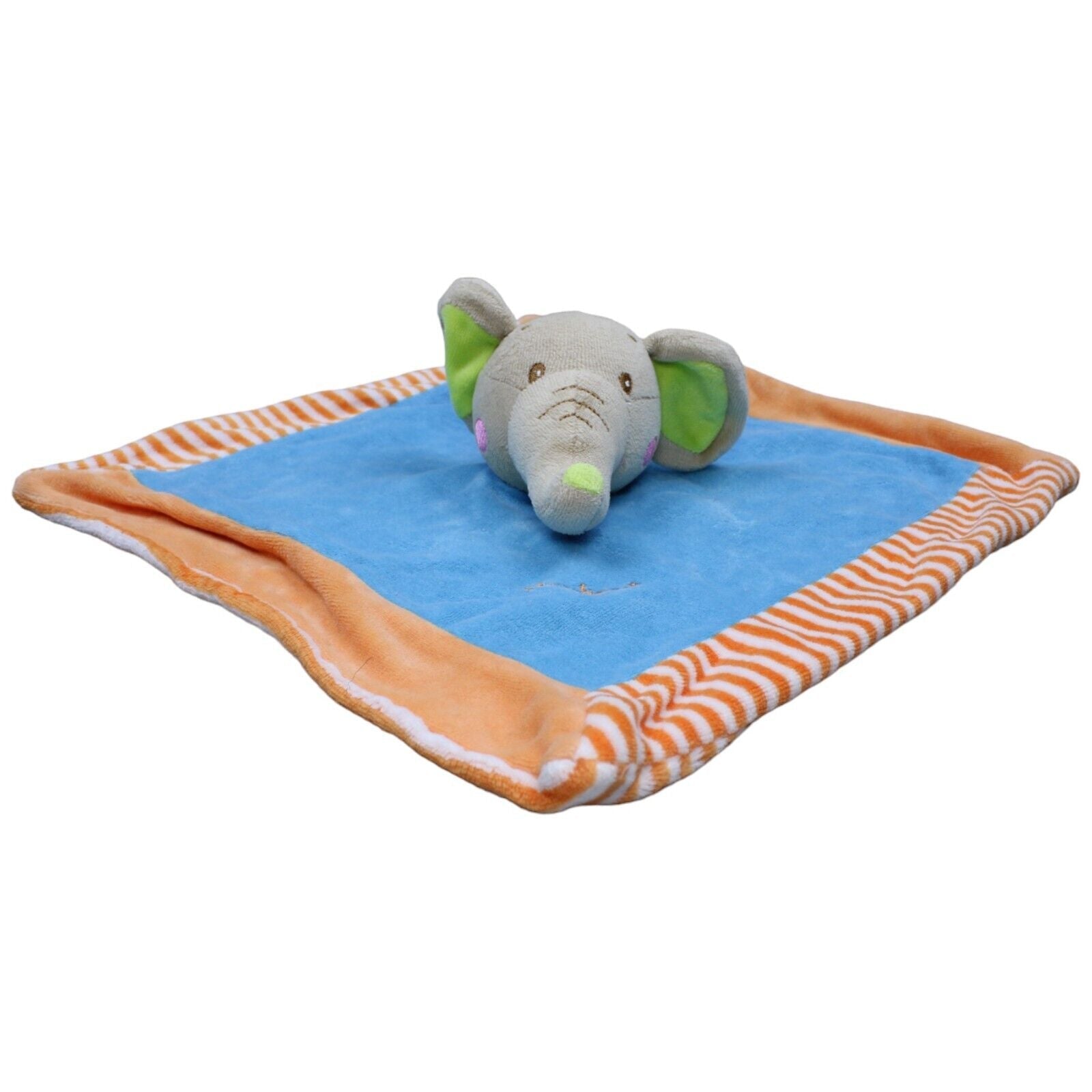 1231263 Playshoes Schmusetuch, Elefant orange-blau Schmusetuch Kumpel Leo Gebraucht Knuddeltuch Kuscheltuch