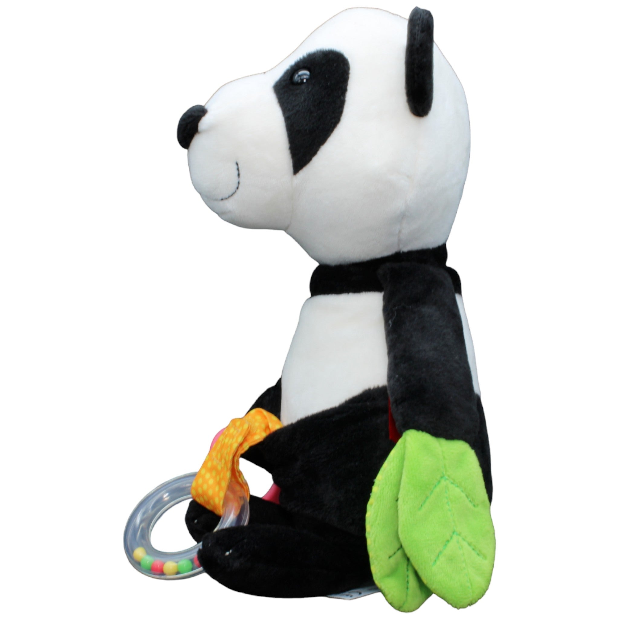 123127 Sigikid Panda mit Rassel & Greifring Kuscheltier Kumpel Leo Gebraucht