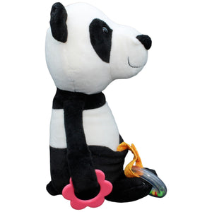 123127 Sigikid Panda mit Rassel & Greifring Kuscheltier Kumpel Leo Gebraucht