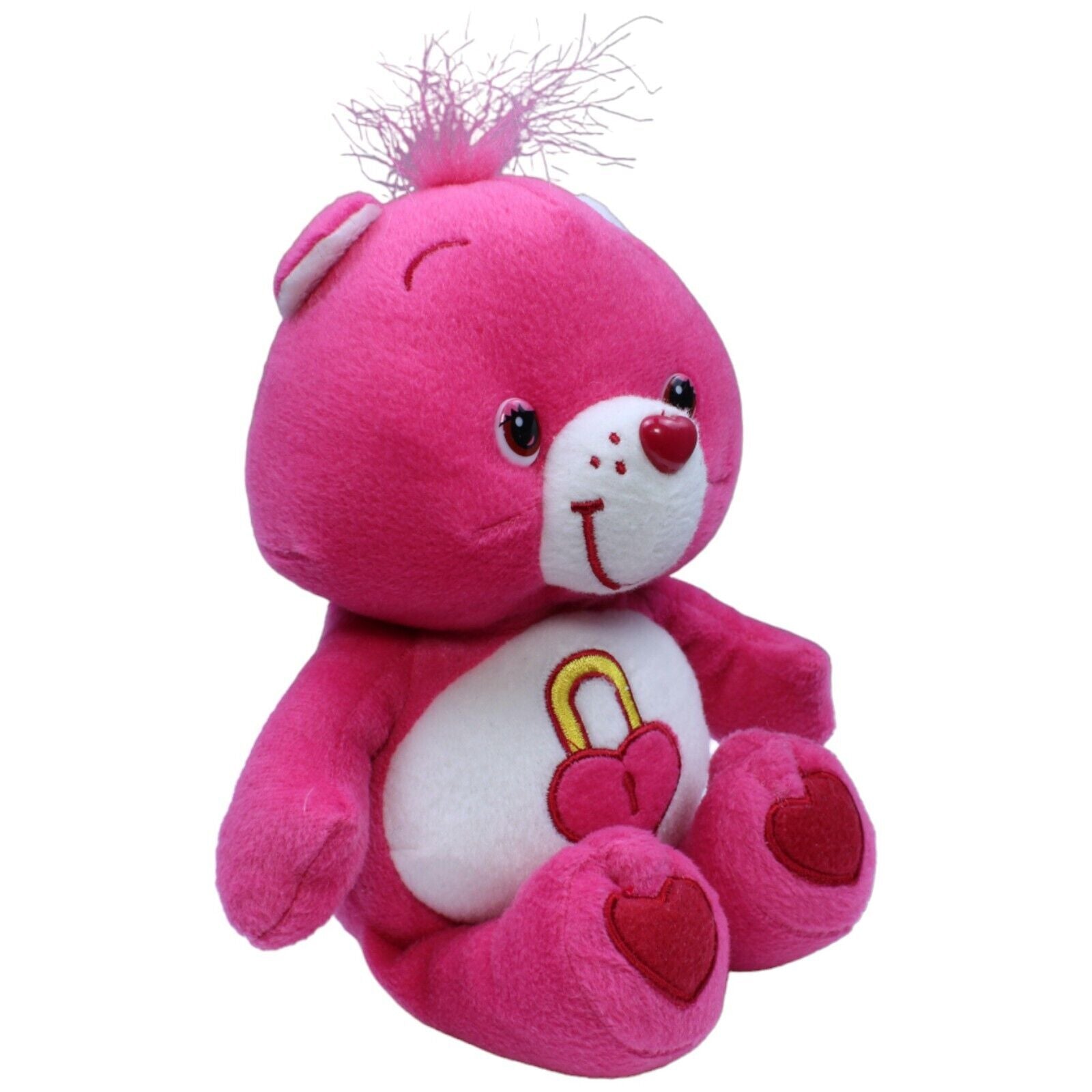 1231428 Care Bears Geheimnisbärchi aus Die Glücksbärchis, pink Kuscheltier Kumpel Leo Gebraucht