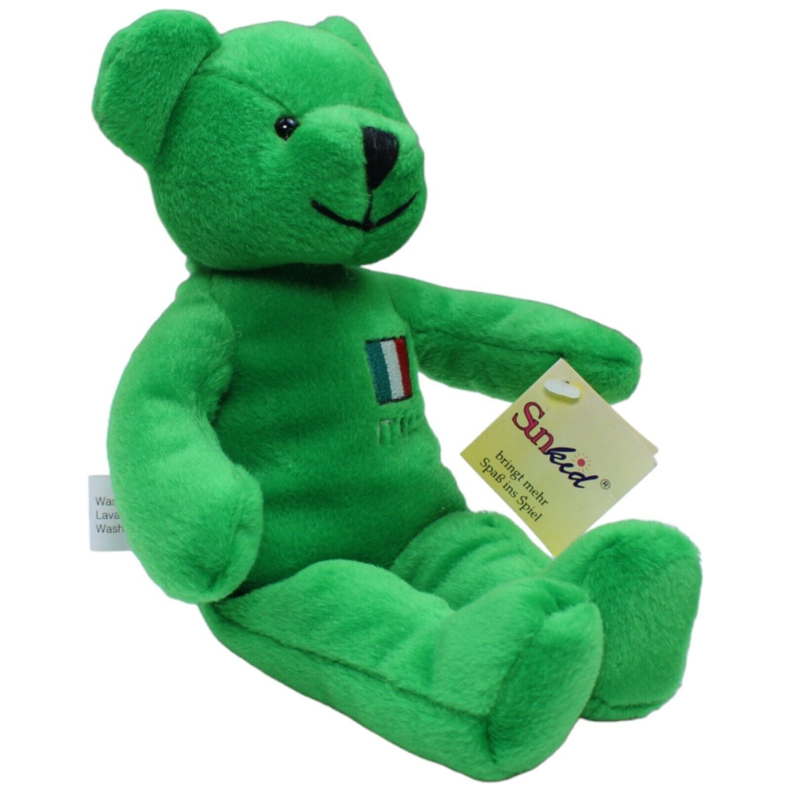 1231435 Sunkid Teddybär grün, ITALY Kuscheltier Kumpel Leo neu