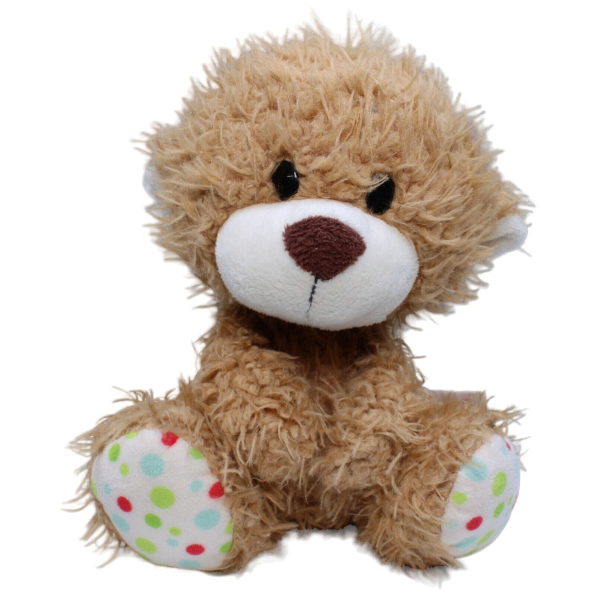 1231436 NICI Teddybär mit gepunkteten Füßen, braun Kuscheltier Kumpel Leo Gebraucht