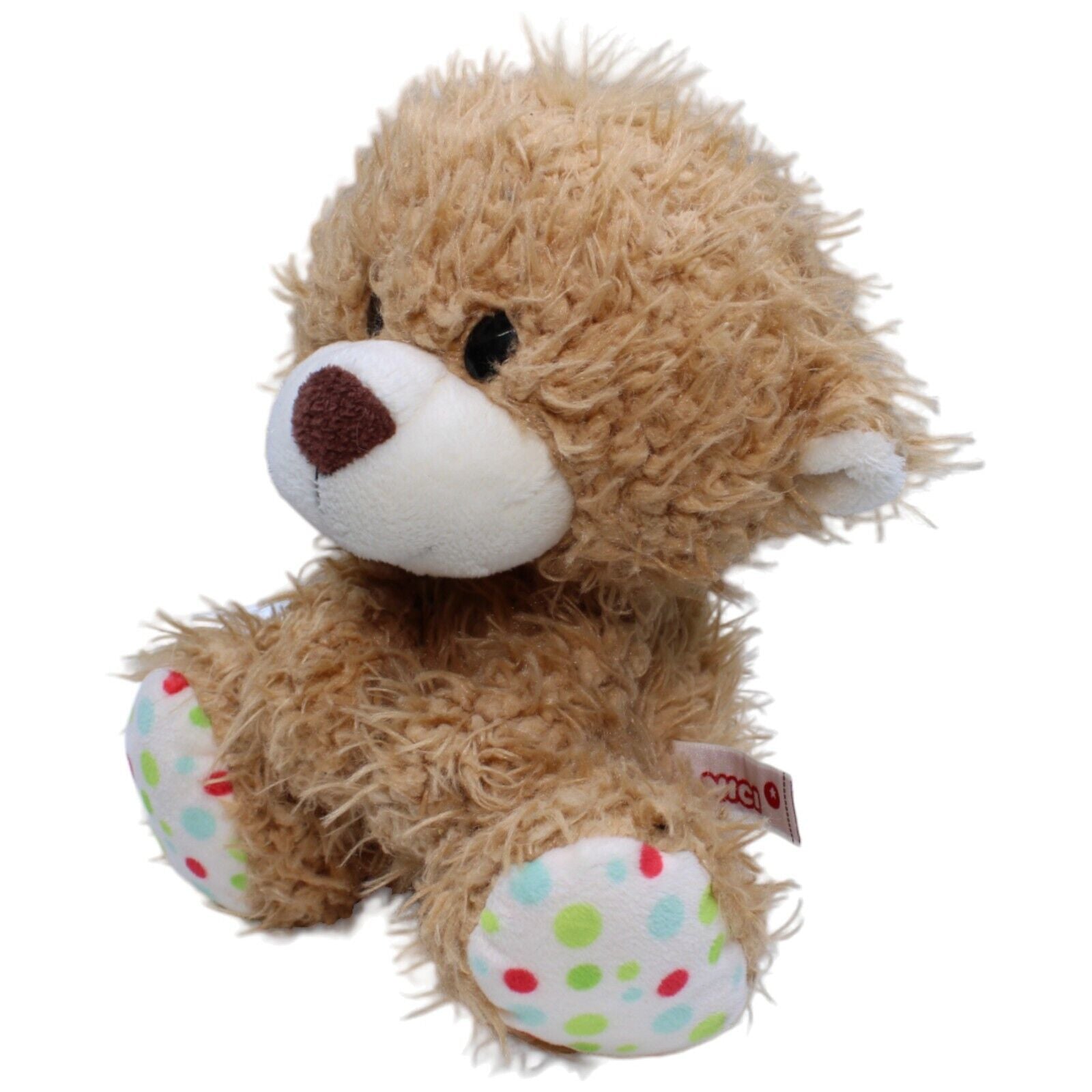 1231436 NICI Teddybär mit gepunkteten Füßen, braun Kuscheltier Kumpel Leo Gebraucht