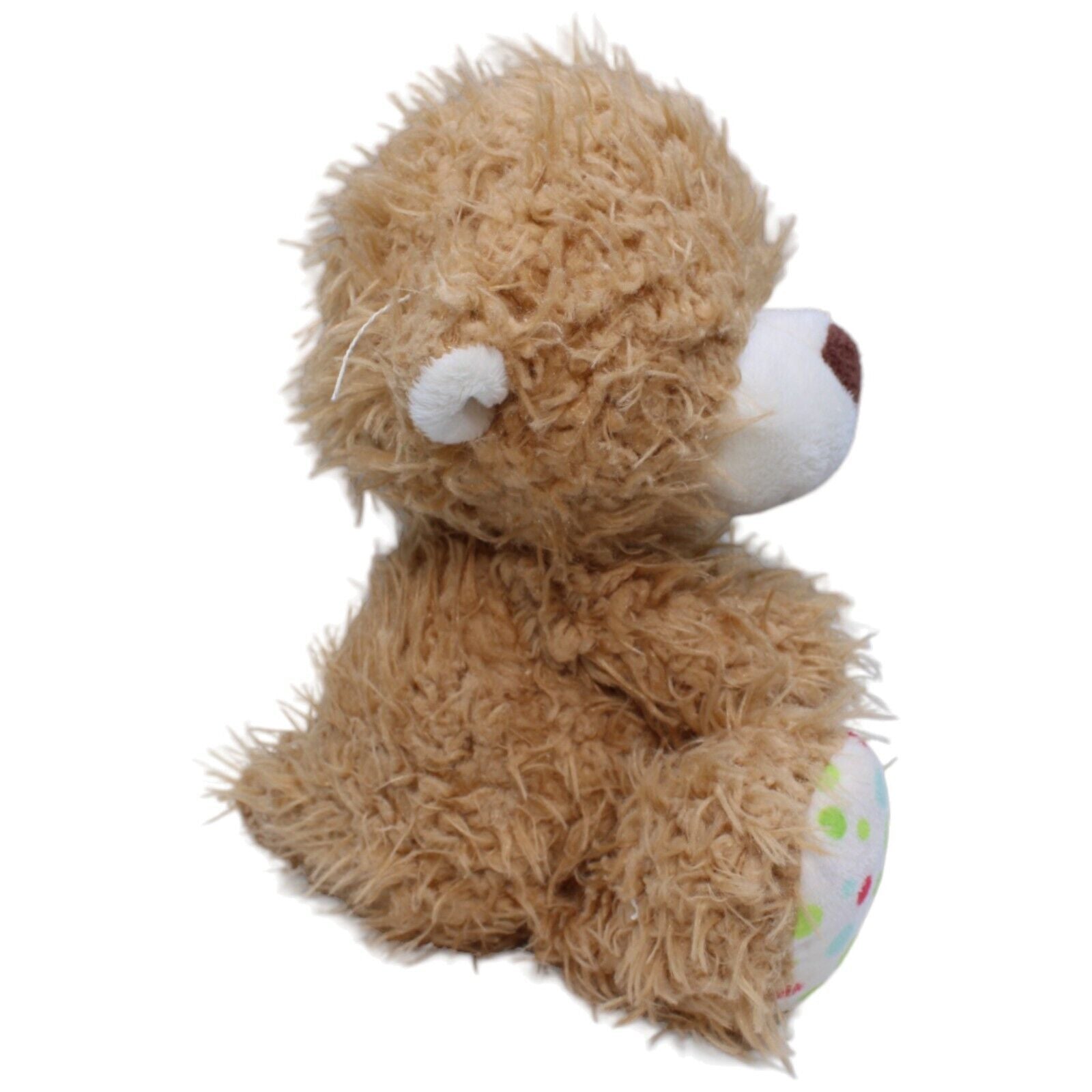 1231436 NICI Teddybär mit gepunkteten Füßen, braun Kuscheltier Kumpel Leo Gebraucht