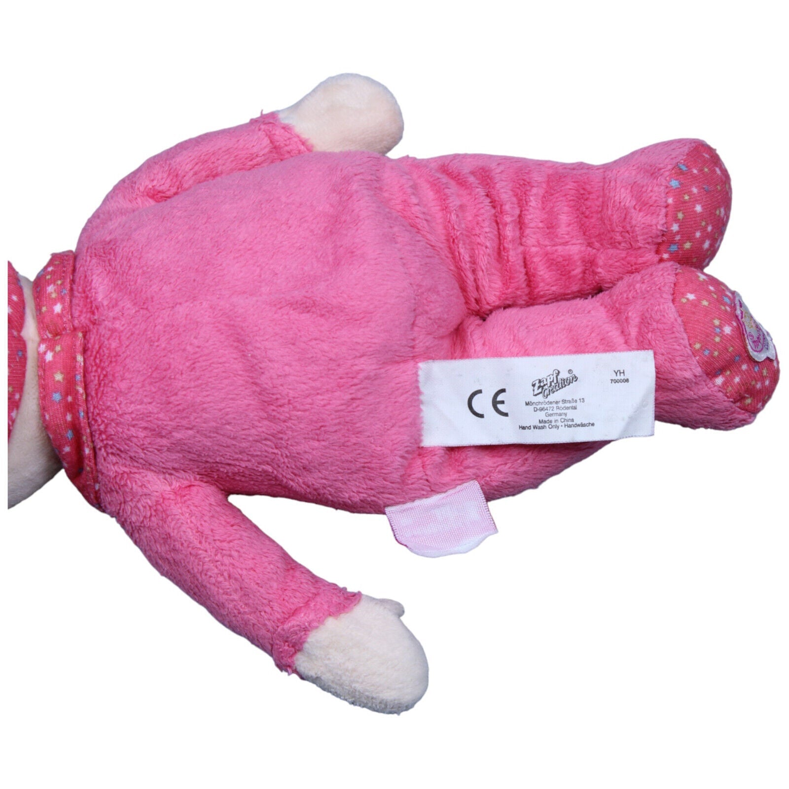 1231449 Zapf Baby Annabell Stoffpuppe, pink Puppe Kumpel Leo Gebraucht