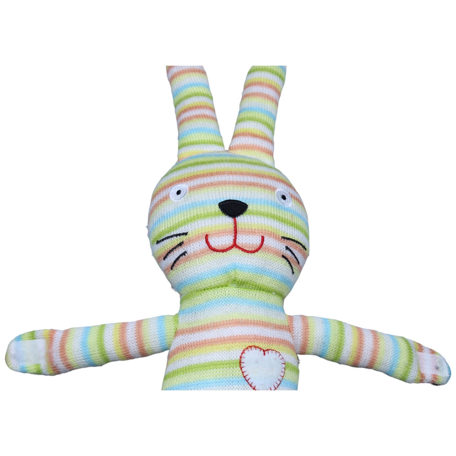 1231461 Depot Hase mit Klett, bunt Kuscheltier Kumpel Leo Gebraucht