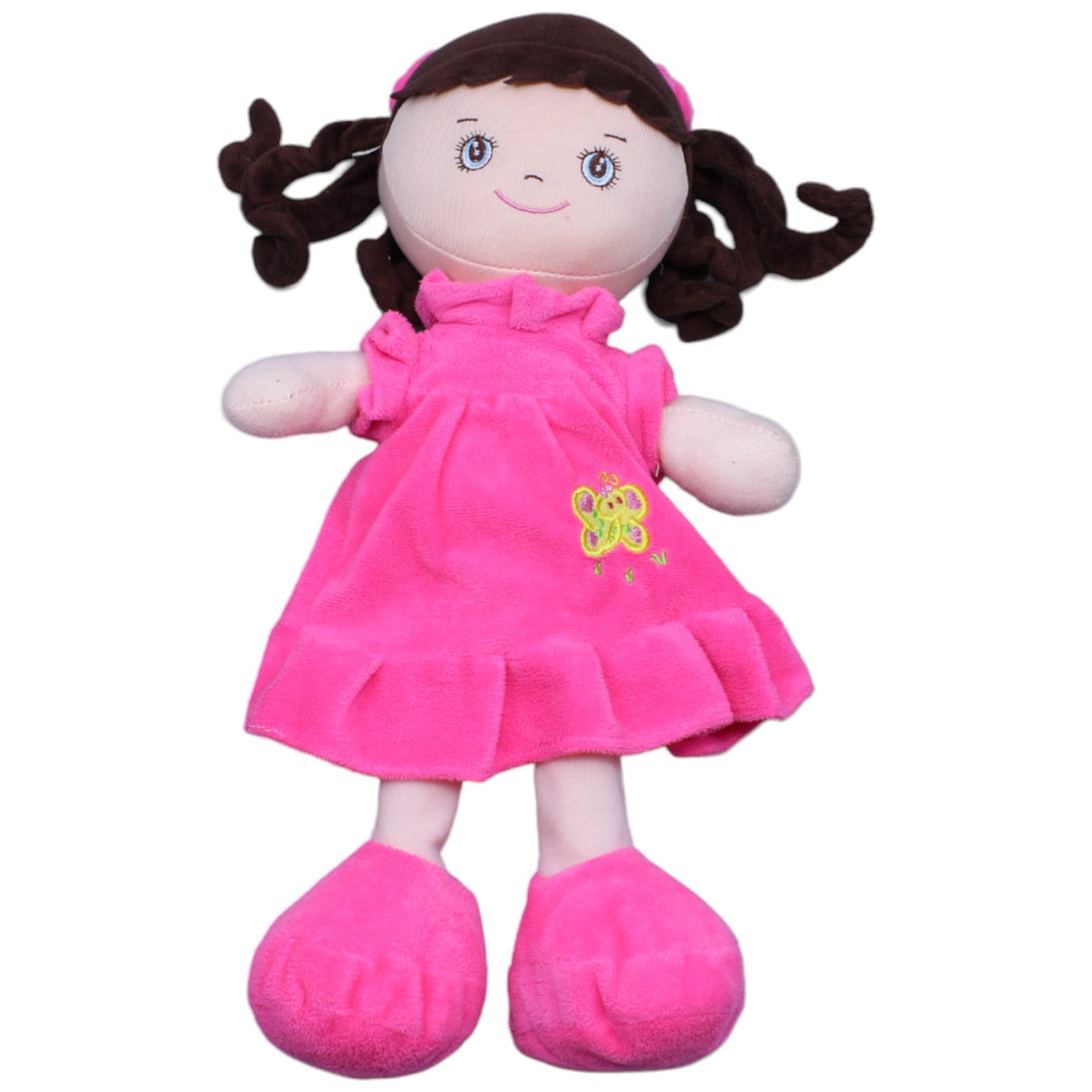 1231501 TEDI Kuschelfreund, Stoffpuppe pink Puppe Kumpel Leo Gebraucht