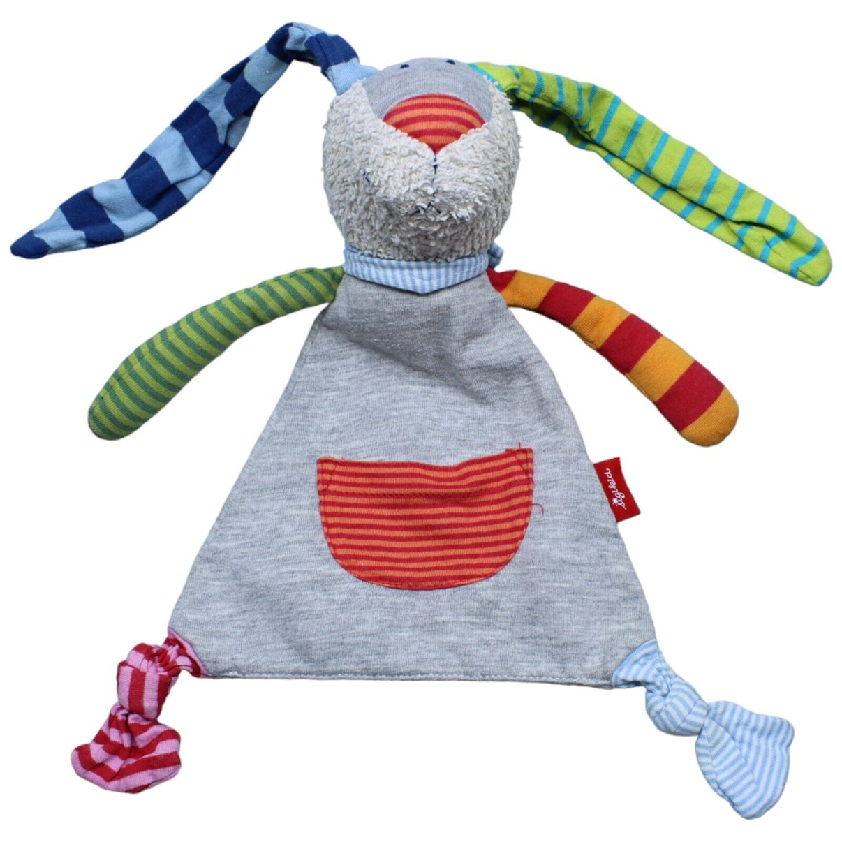 1231521 Sigikid Schmusetuch, Patchwork Hase bunt Schmusetuch Kumpel Leo Gebraucht Knuddeltuch Kuscheltuch