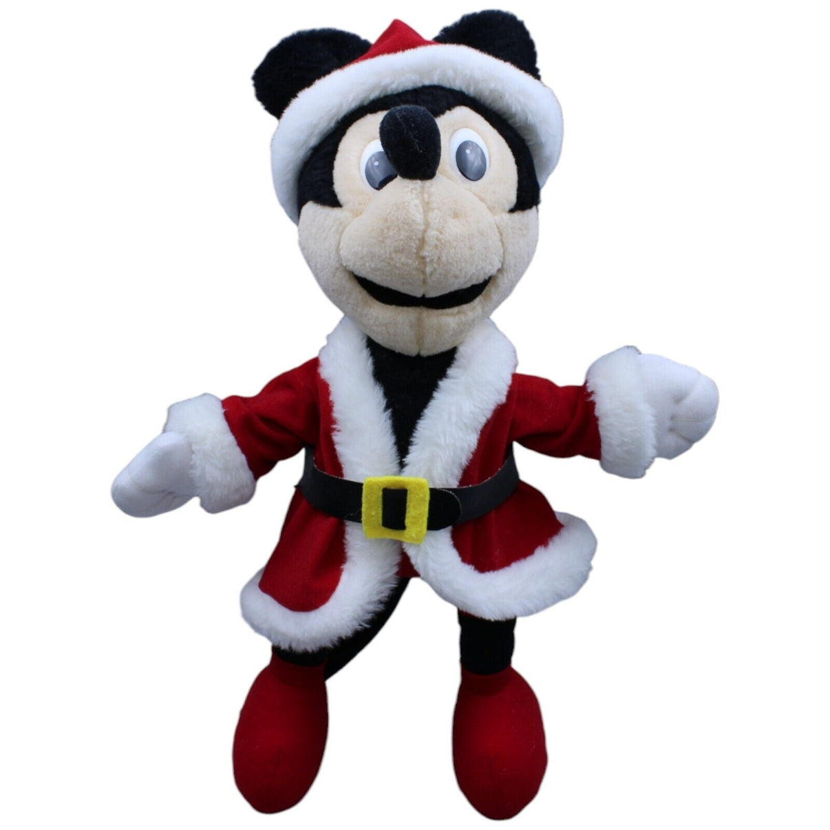 1231528 Tchibo Vintage Disney Micky Maus im Weihnachtsoutfit Plüschfigur Kumpel Leo Disney Gebraucht Mickey Mouse