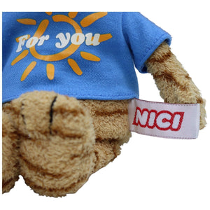 1231571 NICI Schlenker Katze mit Shirt "For you" Kuscheltier Kumpel Leo Gebraucht