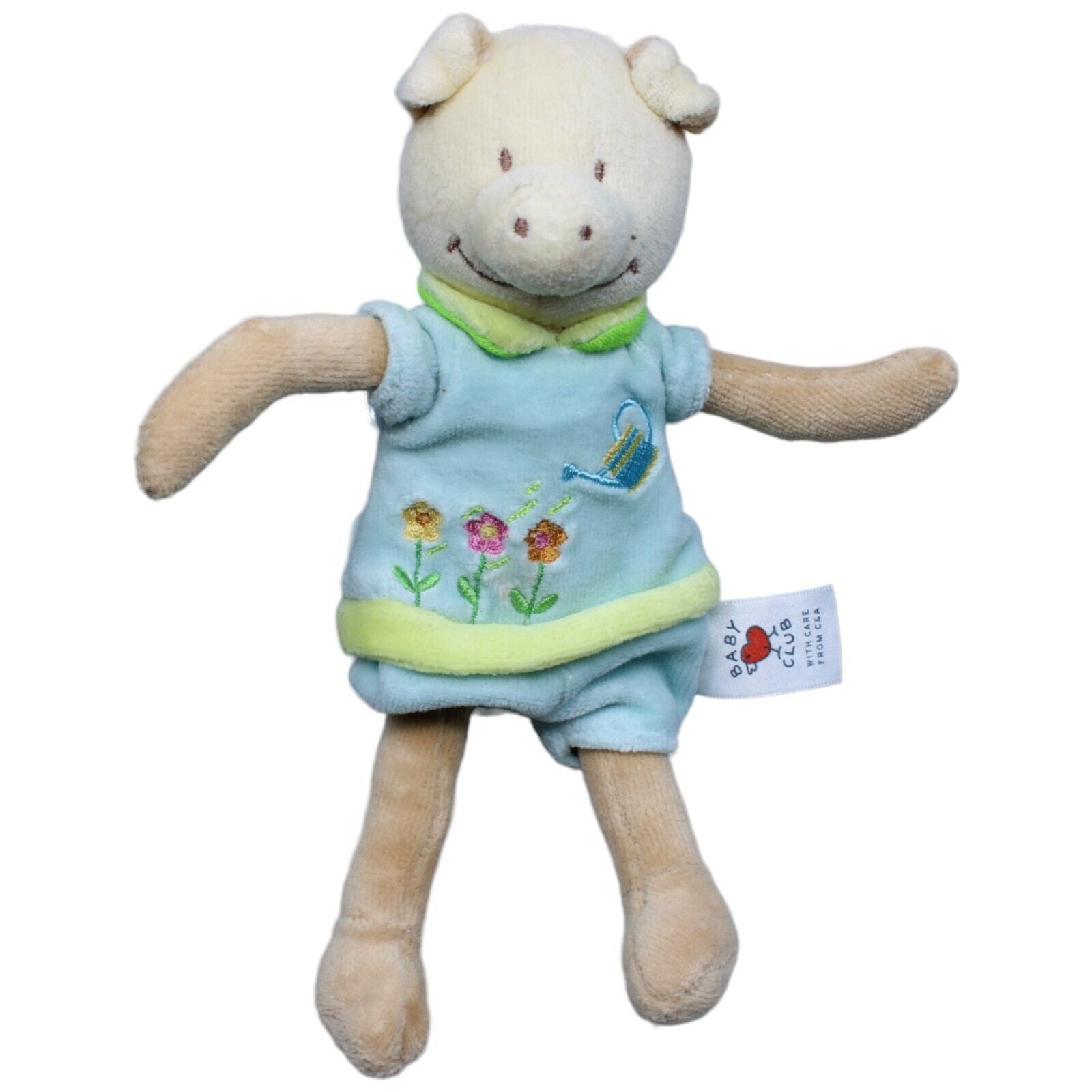 1231653 C&A Schwein mit Shirt & Hose Kuscheltier Kumpel Leo Gebraucht