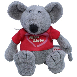 1231712 NICI Maus grau "Alles Liebe" Kuscheltier Kumpel Leo Gebraucht