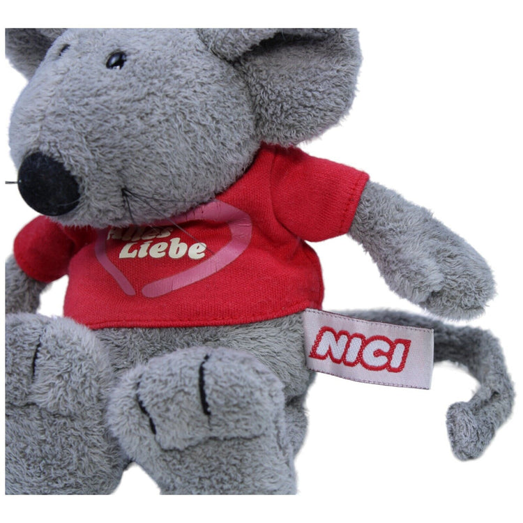 1231712 NICI Maus grau "Alles Liebe" Kuscheltier Kumpel Leo Gebraucht