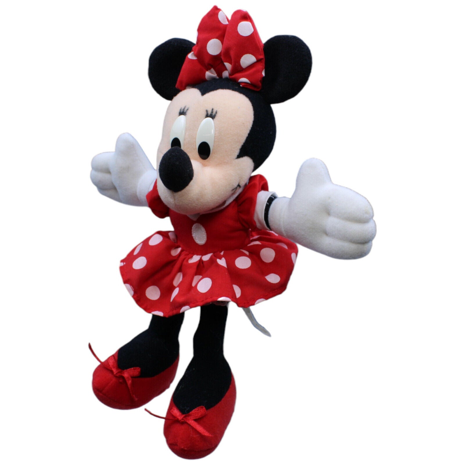 1231772 Mattel Disney Minnie Maus mit Kleid, rot-gepunktet Kuscheltier Kumpel Leo Disney Gebraucht