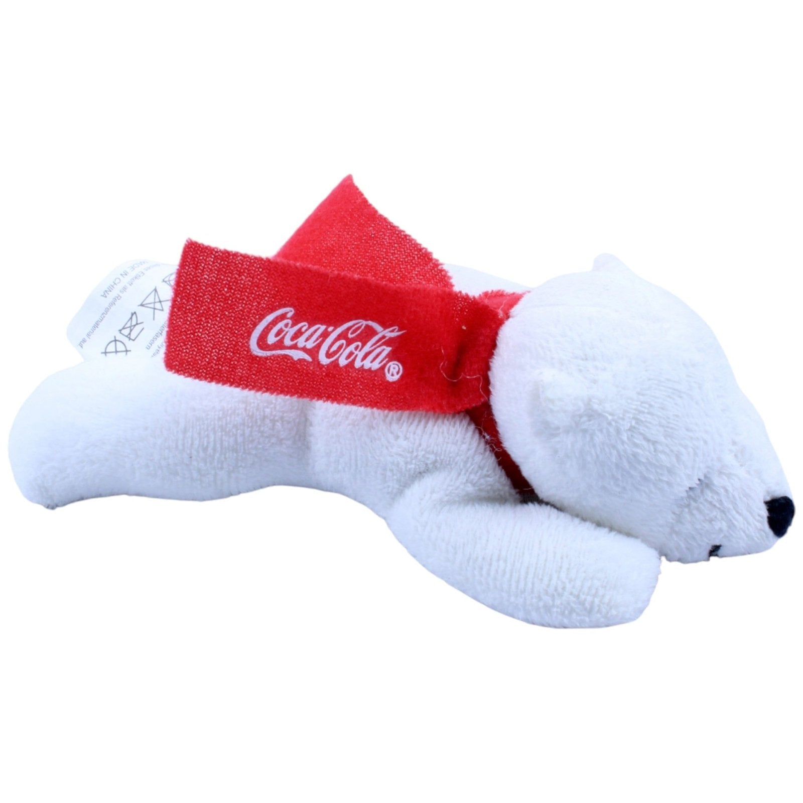 123180 Coca Cola Coca Cola, Eisbär mit Schal Kuscheltier Kumpel Leo Gebraucht