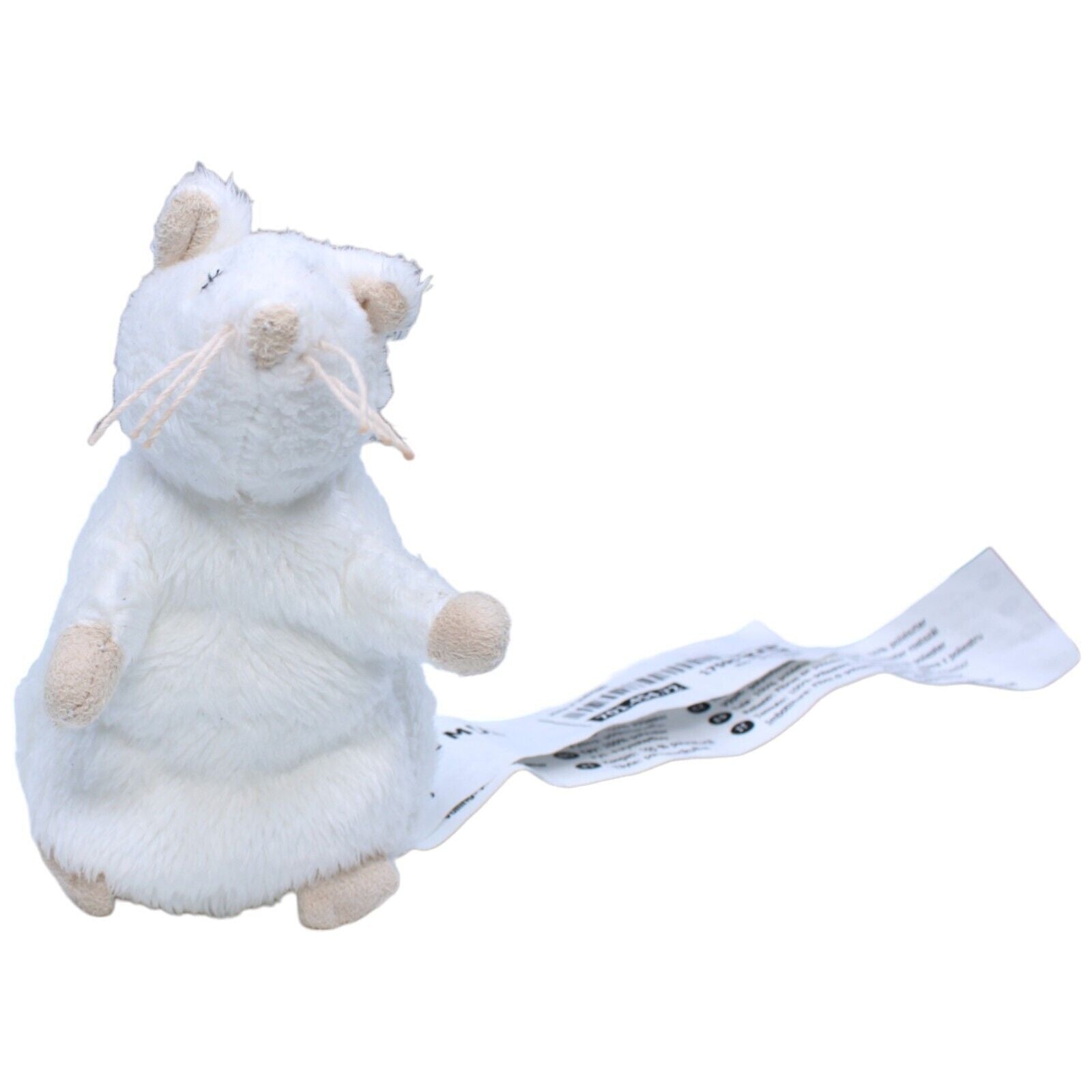 1231813 IKEA Maus weiß, GOSIG MUS Kuscheltier Kumpel Leo Gebraucht