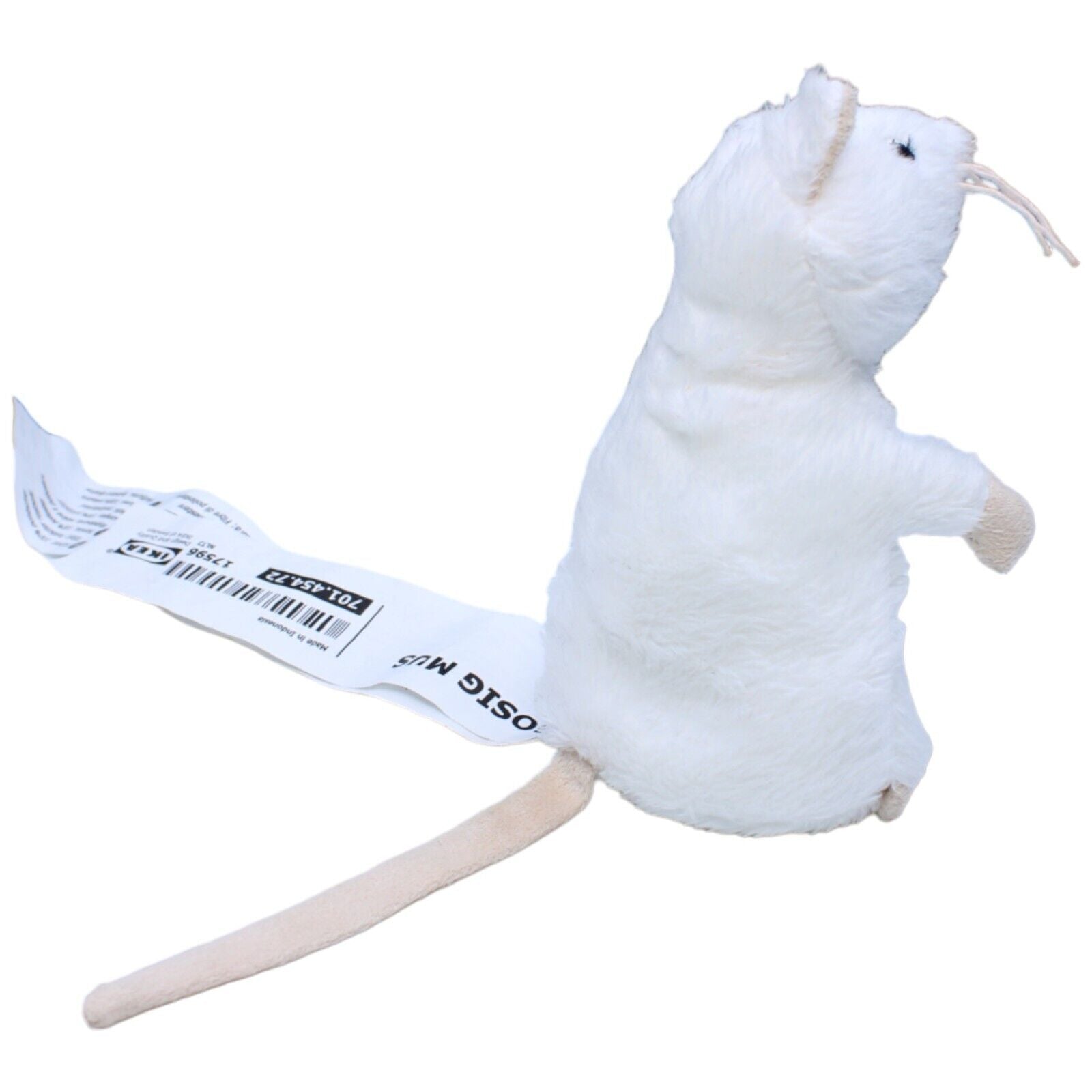 1231813 IKEA Maus weiß, GOSIG MUS Kuscheltier Kumpel Leo Gebraucht