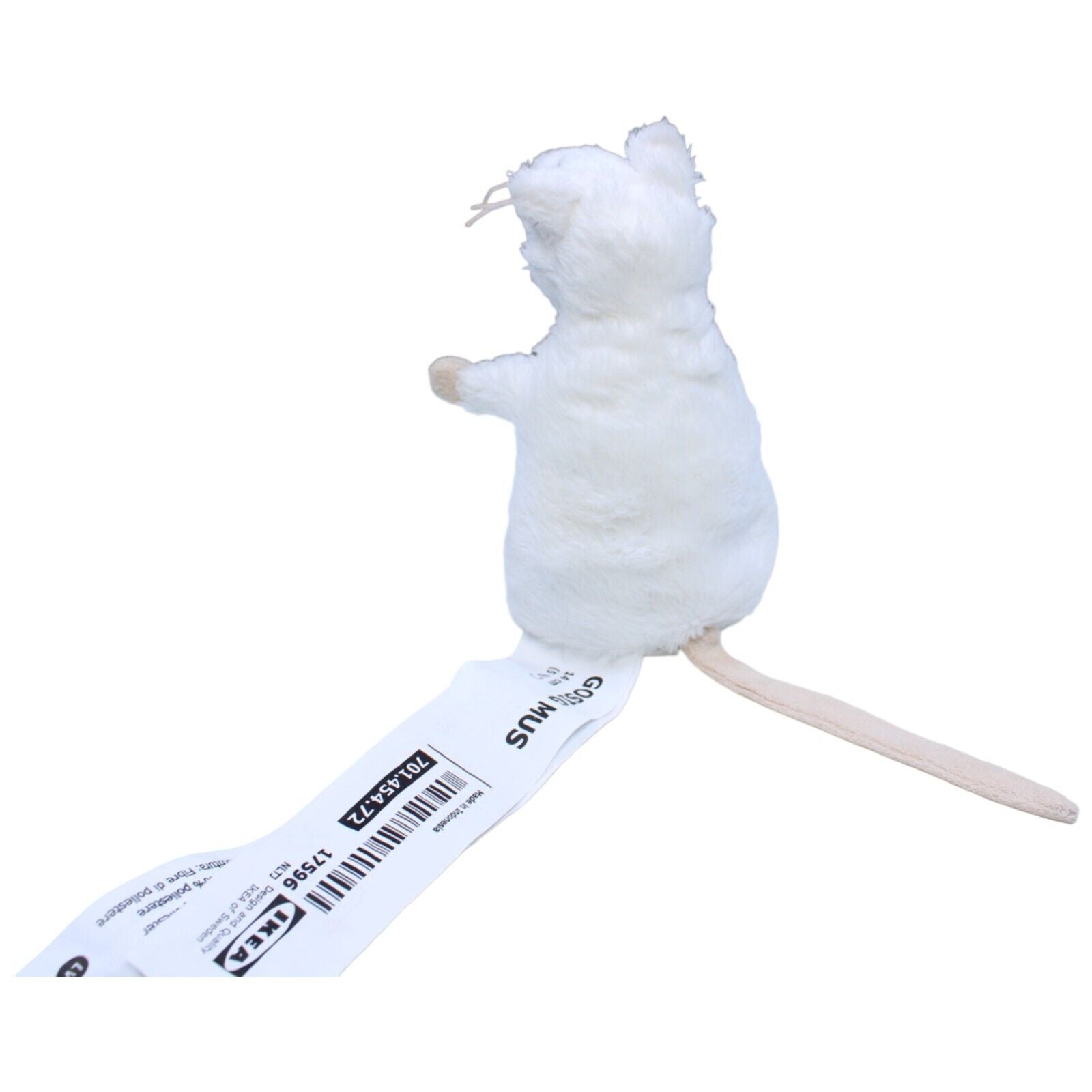 1231813 IKEA Maus weiß, GOSIG MUS Kuscheltier Kumpel Leo Gebraucht