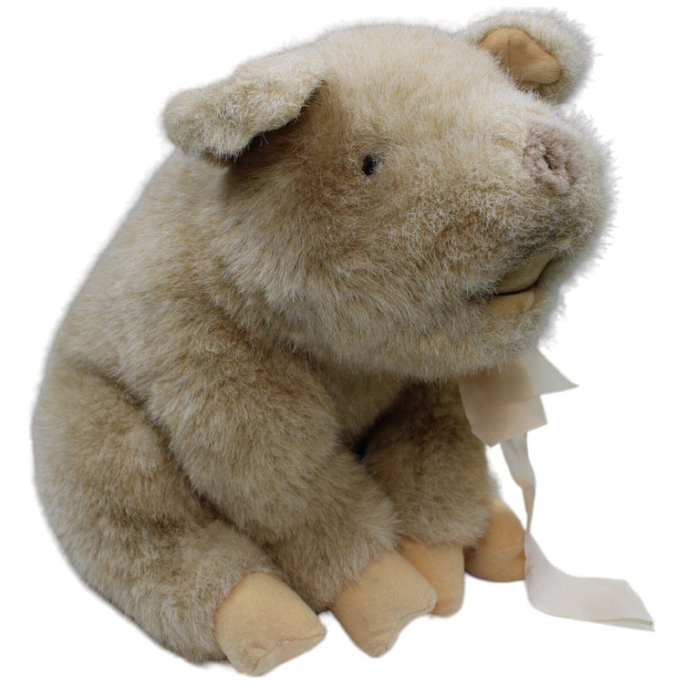 1231848 Teddy-Hermann Schwein, sitzend Kuscheltier Kumpel Leo Gebraucht