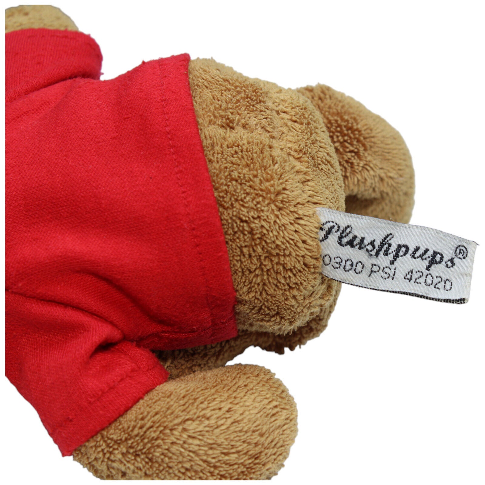 1231885 Plushpups Teddybär mit Honda-Shirt Kuscheltier Kumpel Leo Gebraucht