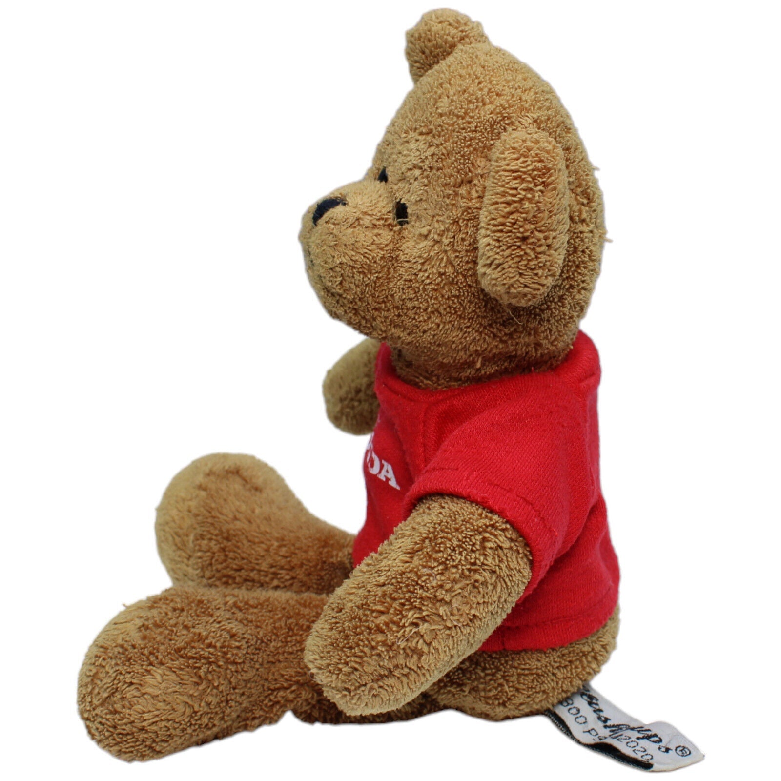 1231885 Plushpups Teddybär mit Honda-Shirt Kuscheltier Kumpel Leo Gebraucht