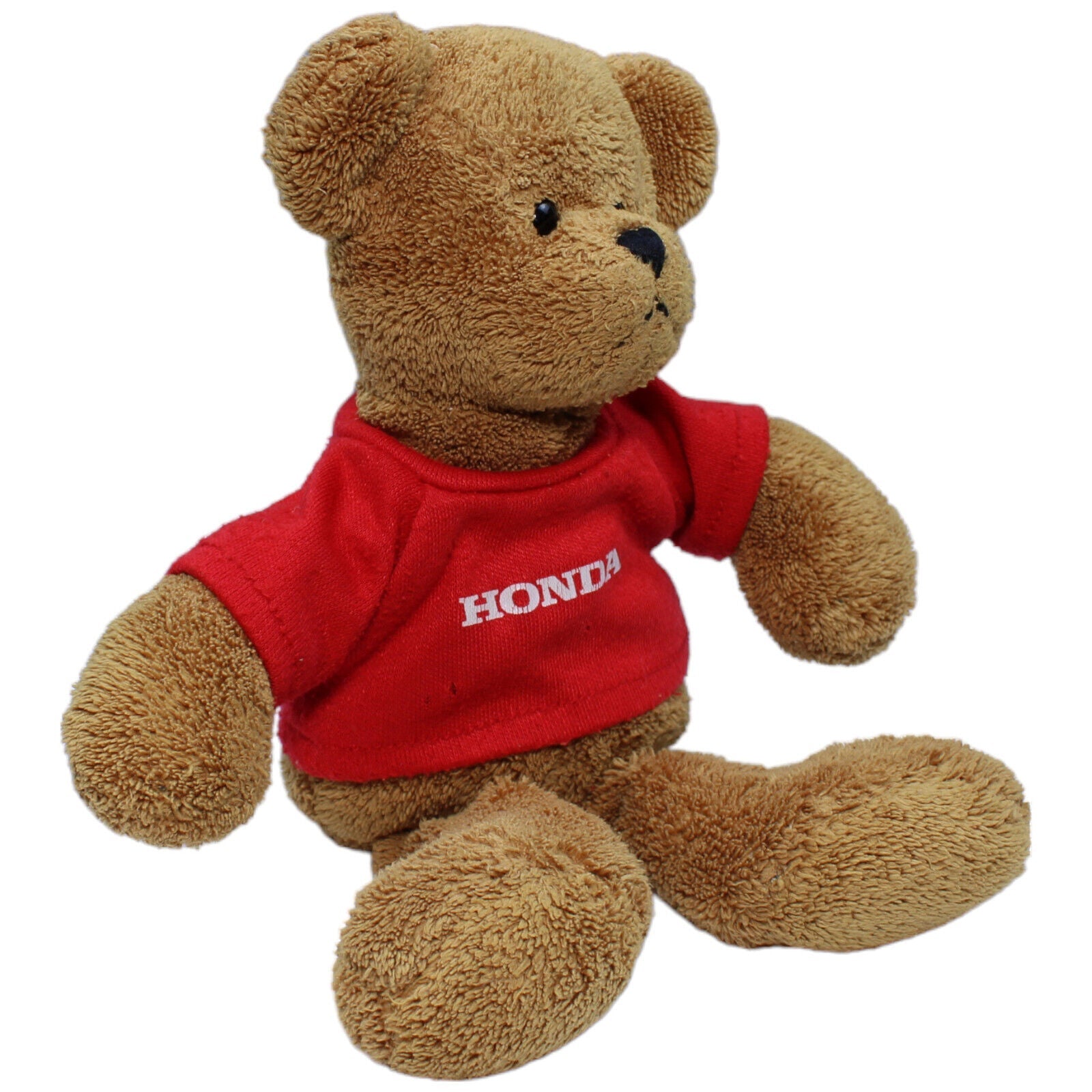 1231885 Plushpups Teddybär mit Honda-Shirt Kuscheltier Kumpel Leo Gebraucht