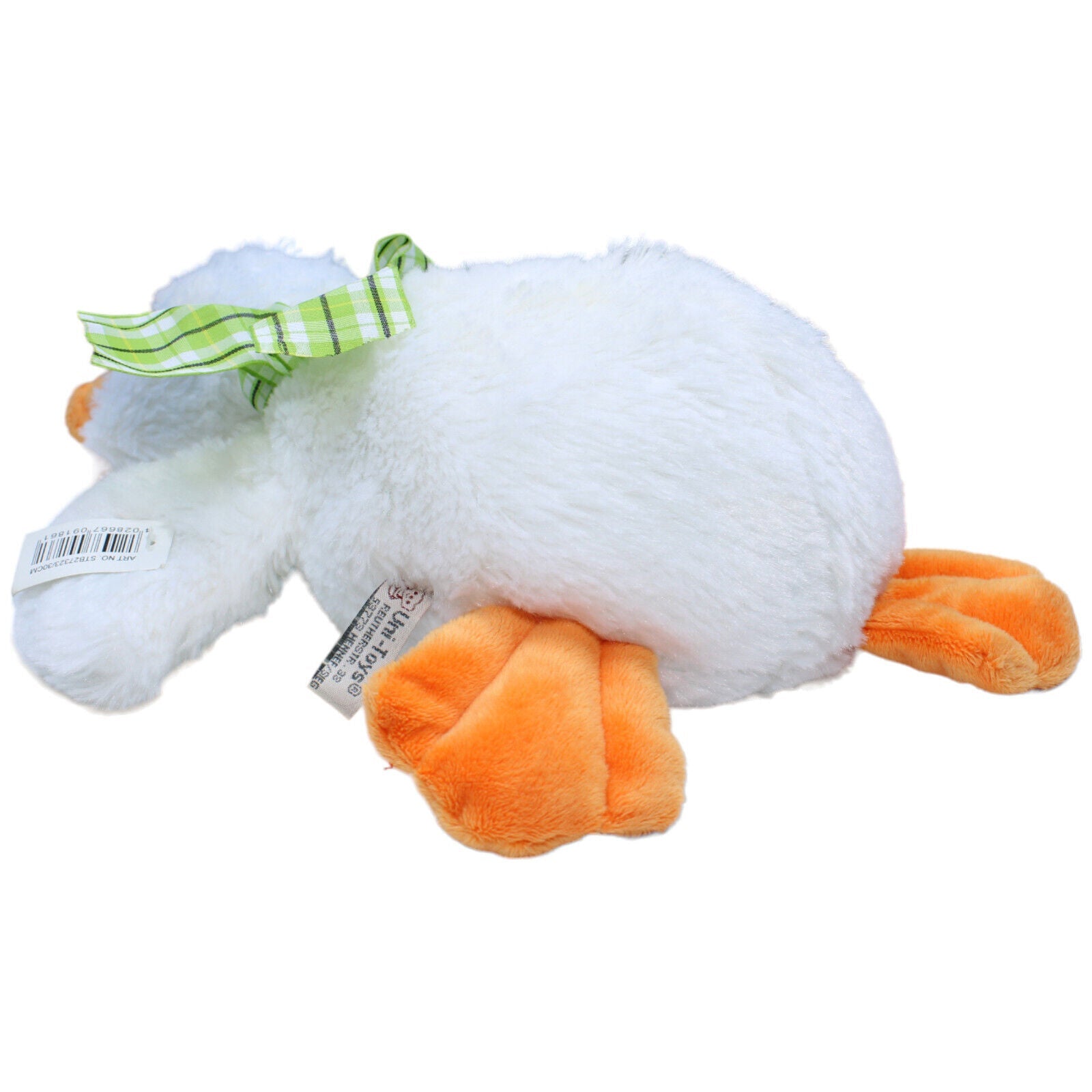 1231898 Uni-Toys Ente weiß, liegend Kuscheltier Kumpel Leo Gebraucht