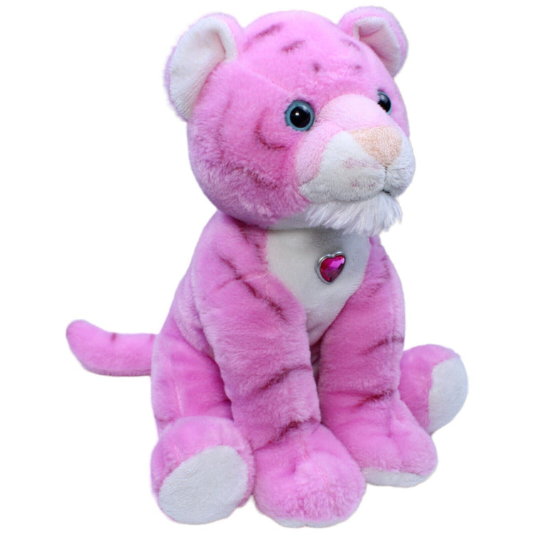 1231916 Unbekannt Tiger mit Glitzer Herz, pink Kuscheltier Kumpel Leo Gebraucht