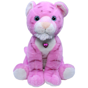 1231916 Unbekannt Tiger mit Glitzer Herz, pink Kuscheltier Kumpel Leo Gebraucht