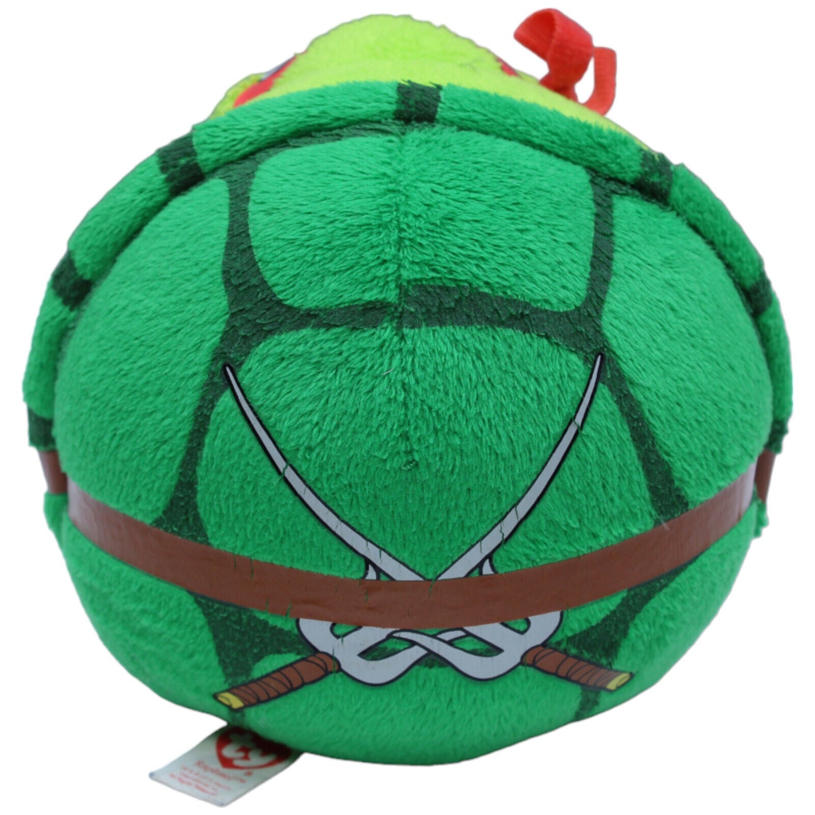 1231956 TY Beanie Ballz, Raphael aus Teenage Mutant Ninja Turtle Kuscheltier Kumpel Leo Gebraucht Schildkröte