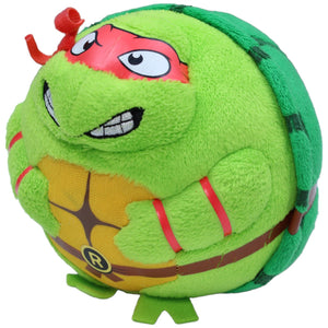 1231956 TY Beanie Ballz, Raphael aus Teenage Mutant Ninja Turtle Kuscheltier Kumpel Leo Gebraucht Schildkröte