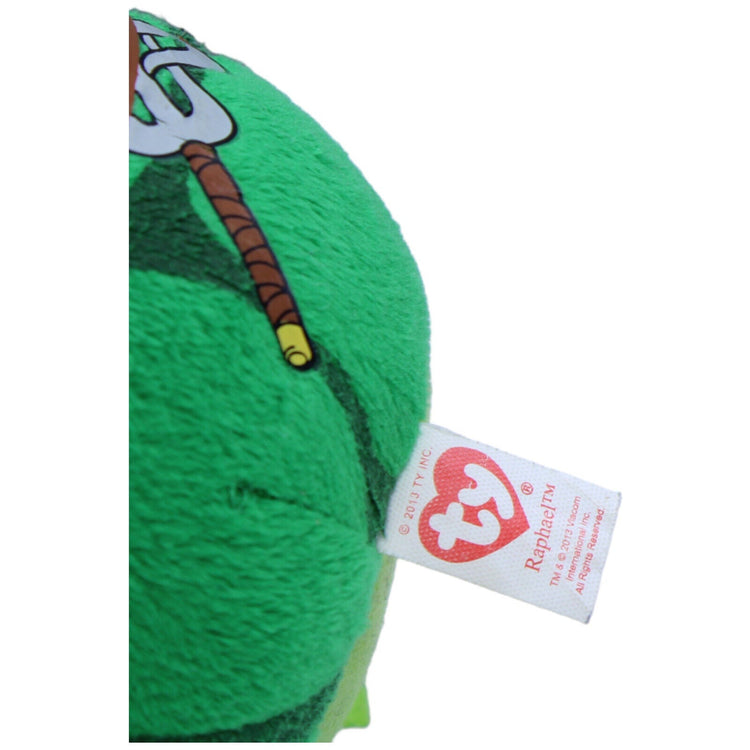 1231956 TY Beanie Ballz, Raphael aus Teenage Mutant Ninja Turtle Kuscheltier Kumpel Leo Gebraucht Schildkröte