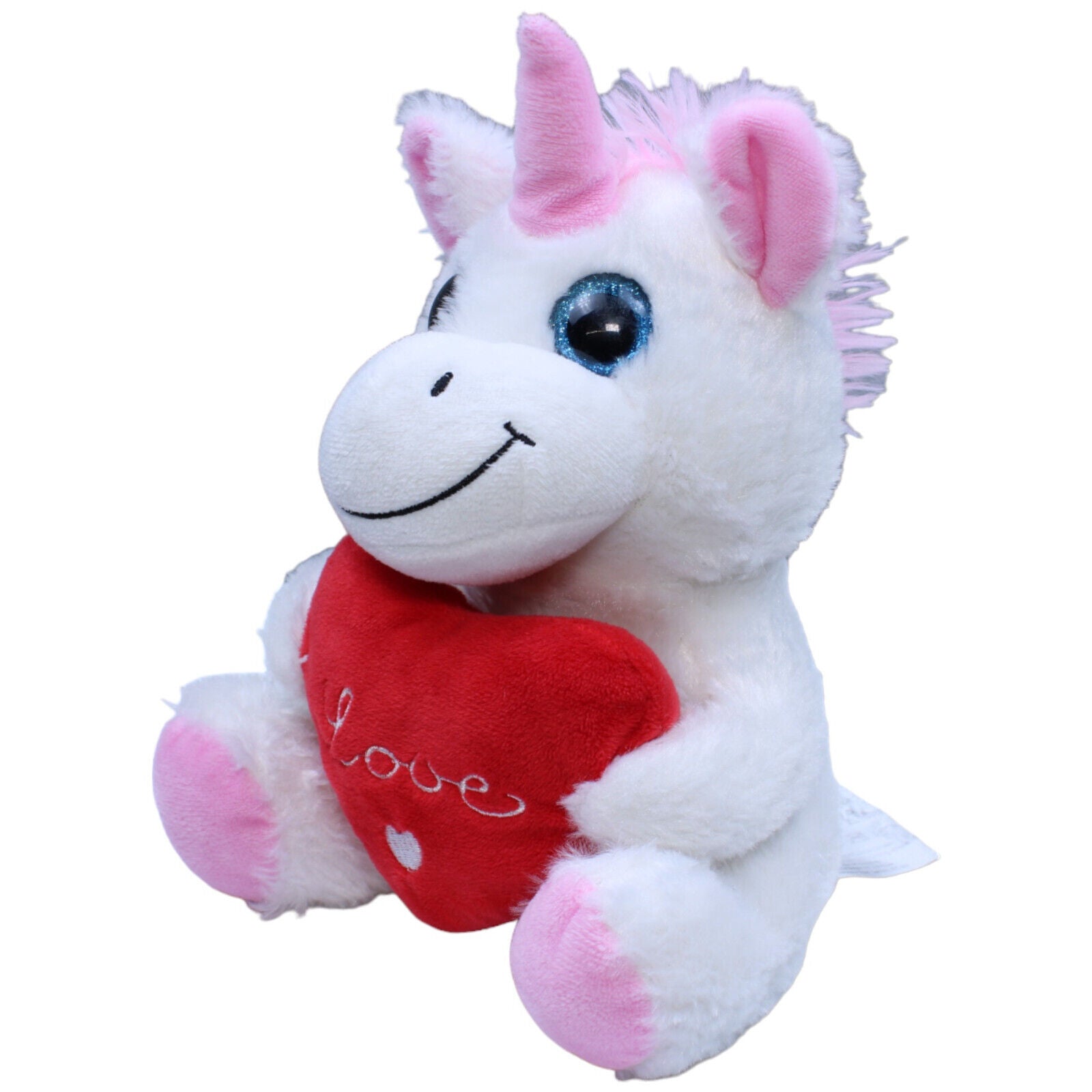 1231975 LIVARNO home Einhorn mit Herz "Love" Kuscheltier Kumpel Leo Gebraucht