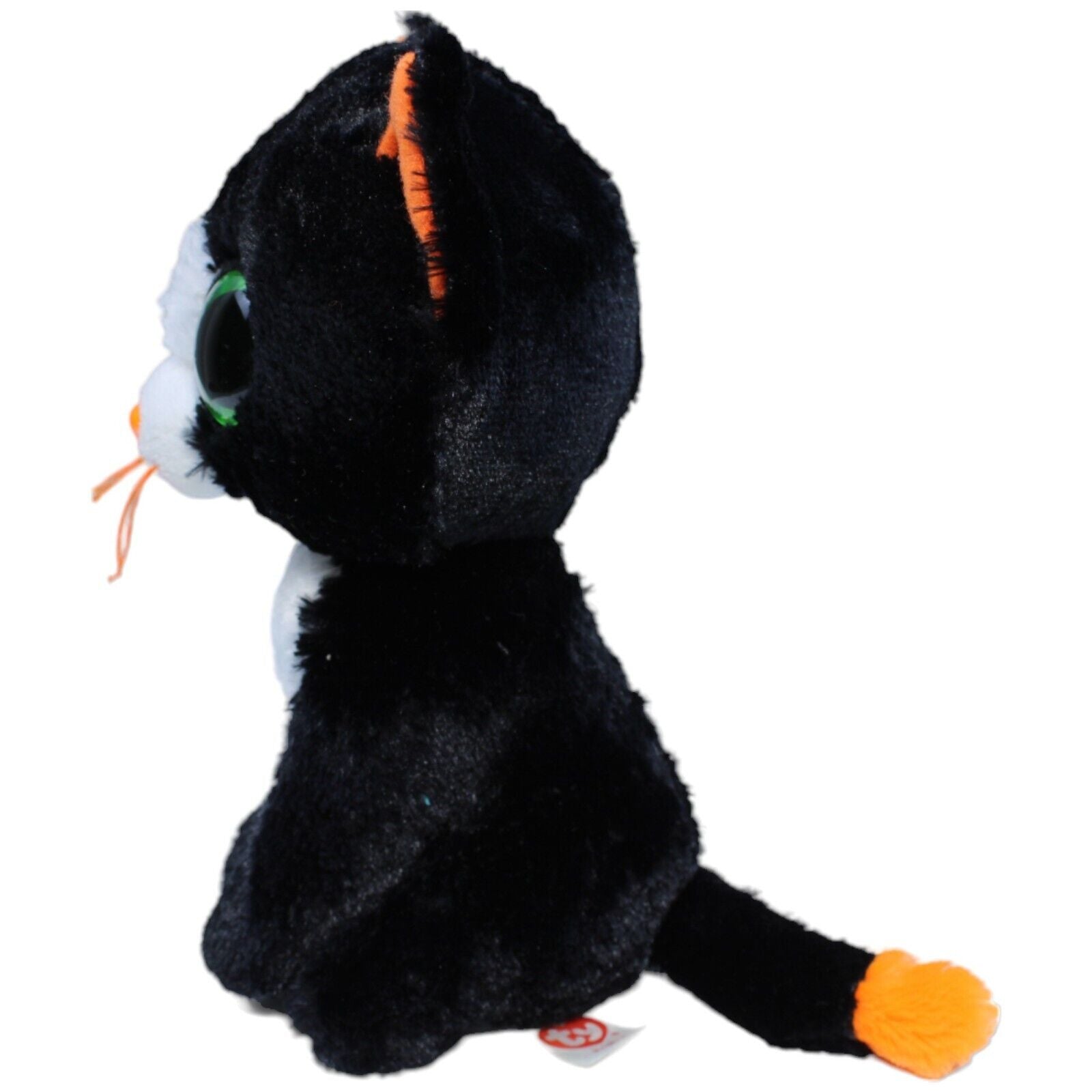 1232027 TY Katze Frights, schwarz-orange Kuscheltier Kumpel Leo Gebraucht Glubschi