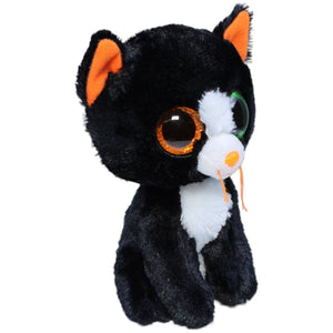 1232027 TY Katze Frights, schwarz-orange Kuscheltier Kumpel Leo Gebraucht Glubschi