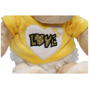 1232048 Flo's Toys Schaf mit gelben Shirt "LOVE" Kuscheltier Kumpel Leo Gebraucht