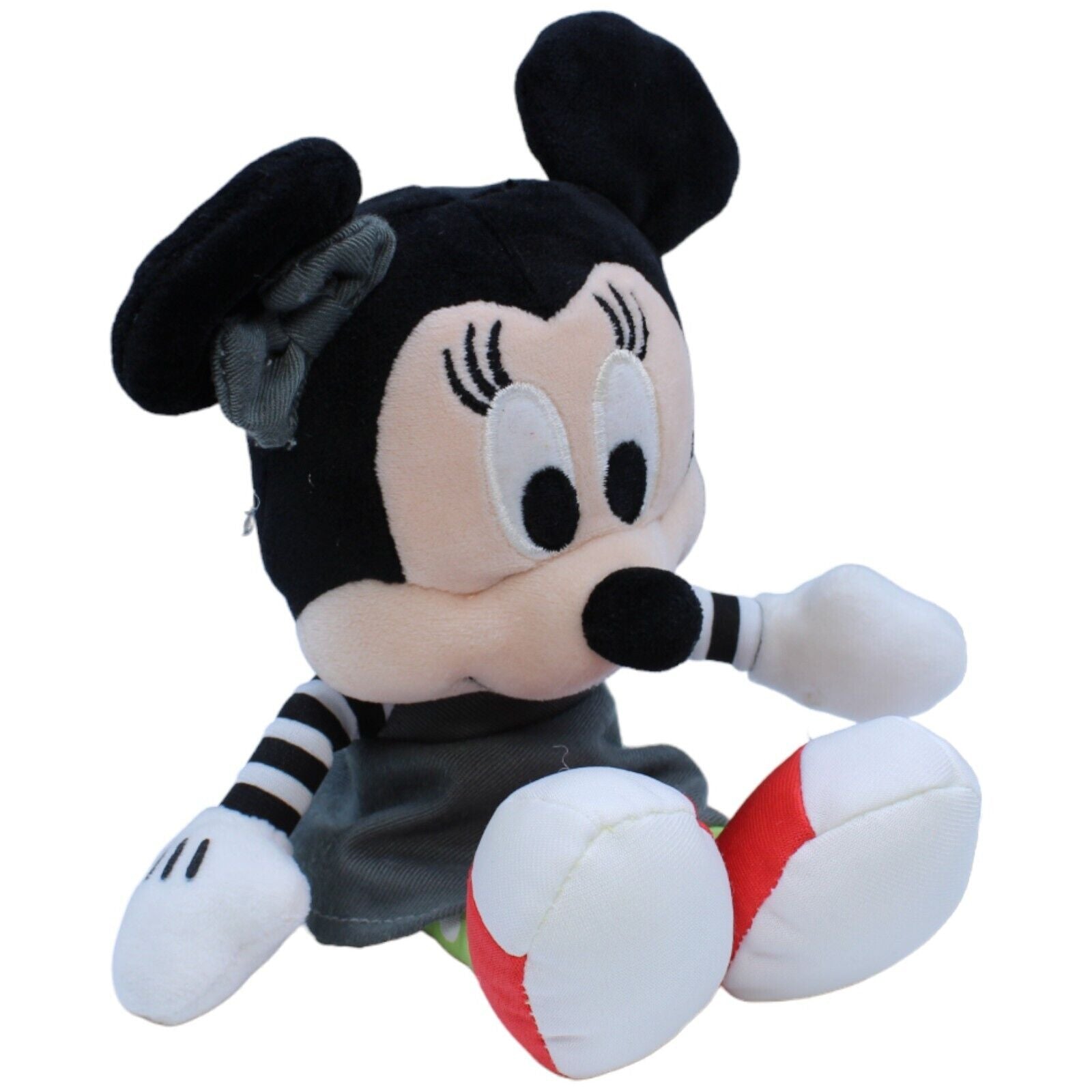 1232054 Nicotoy Disney Minnie Maus mit grauem Kleid Kuscheltier Kumpel Leo Disney Gebraucht