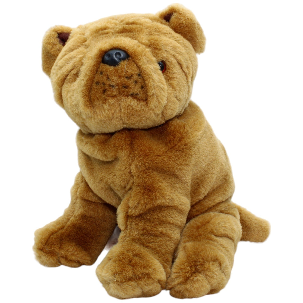 123206 Uni-Toys Hund, Bulldoge braun Kuscheltier Kumpel Leo Gebraucht