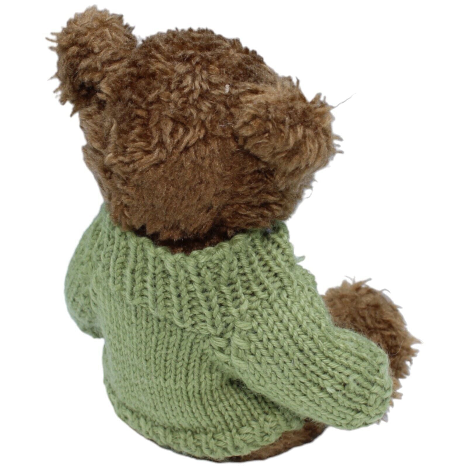 1232064 Clowntoys Teddybär mit grünem Pullover, bewegliche Arme & Beine Kuscheltier Kumpel Leo Gebraucht