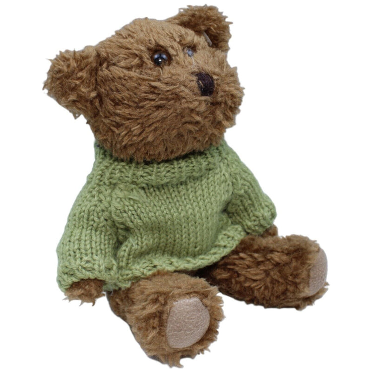 1232064 Clowntoys Teddybär mit grünem Pullover, bewegliche Arme & Beine Kuscheltier Kumpel Leo Gebraucht