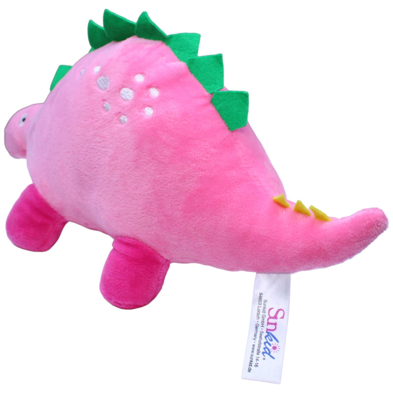 1232079 Sunkid ALDIno, Stegosaurus pink Kuscheltier Kumpel Leo Dinosaurier Gebraucht