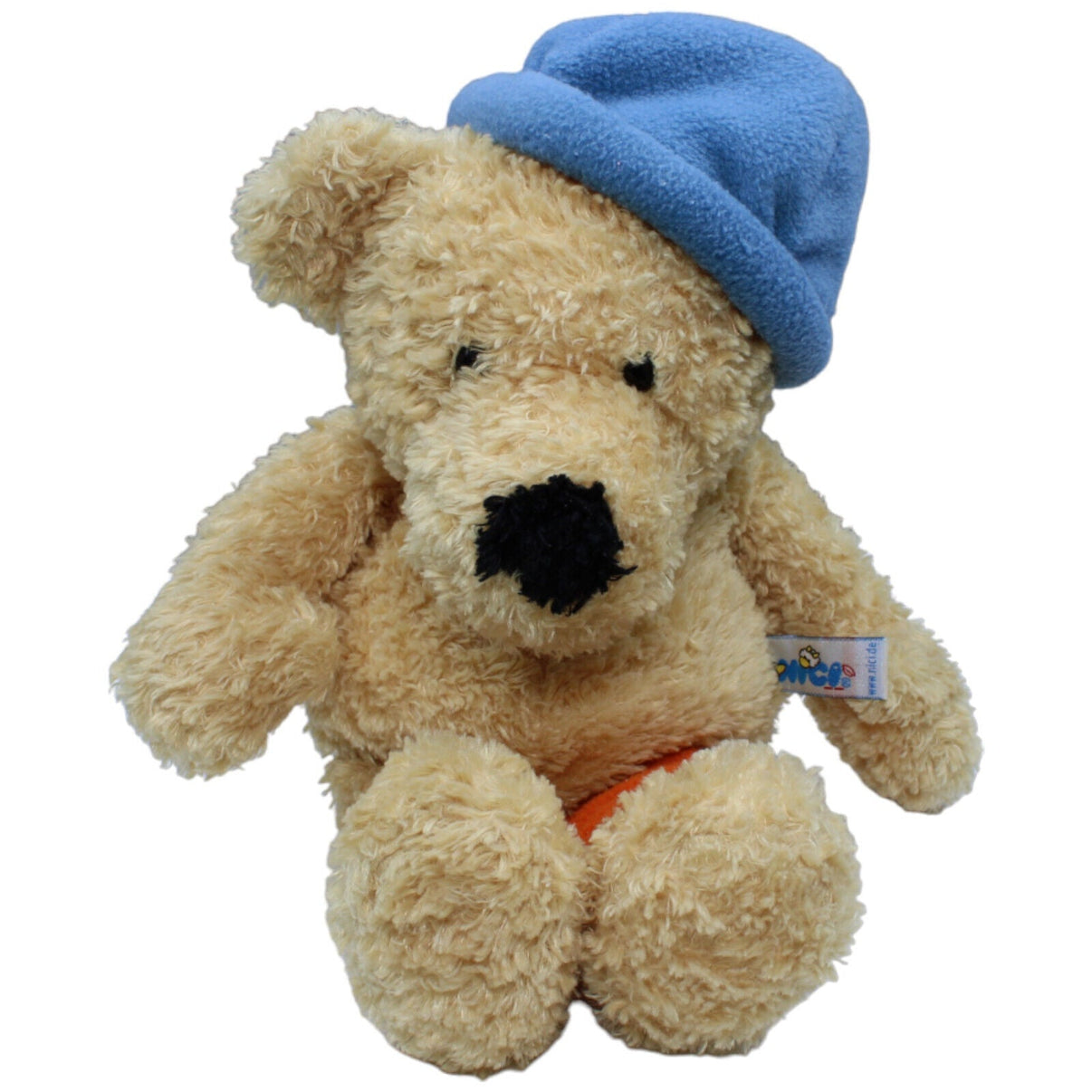 1232086 NICI Vintage Bär mit blauer Mütze Kuscheltier Kumpel Leo Gebraucht