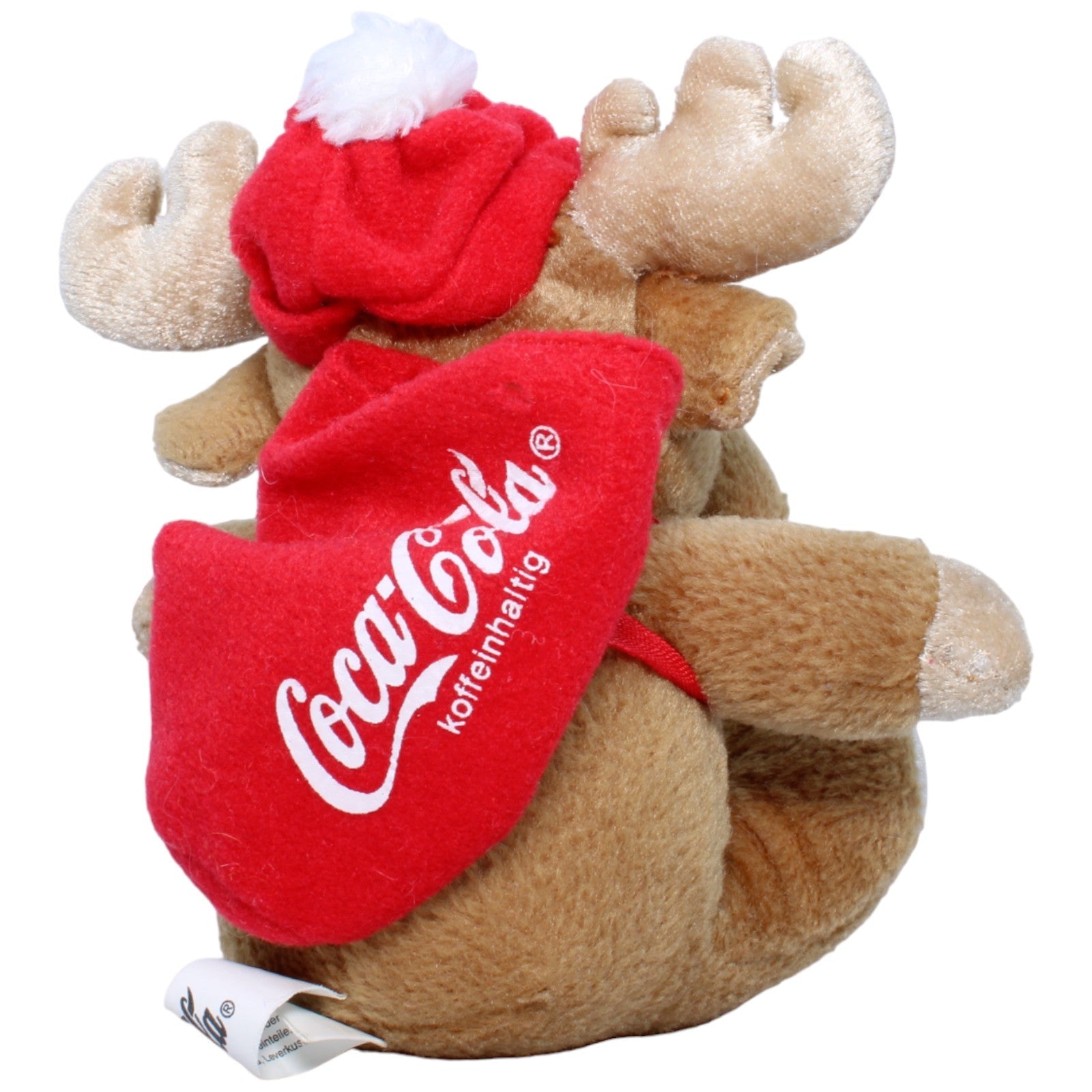 123210 Coca Cola Coca Cola, Elch mit Rucksack Kuscheltier Kumpel Leo Gebraucht